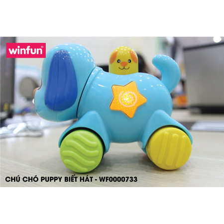 WF000733 Chú chó Puppy biết đi, có đèn nhạc vui nhộn Winfun