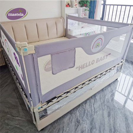 Thanh chắn giường điều chỉnh độ cao 4Babies 015 Hình cầu vồng 2.0M