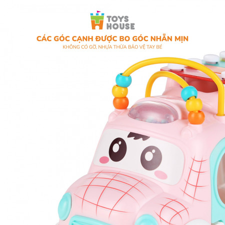 Đồ chơi tiền giáo dục cho bé - ô tô thả khối kết hợp đàn gõ Xylophone ToysHouse HE8036