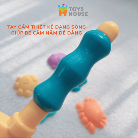 Vợt bắt cá, set 5 sinh vật biển ToysHouse HE0229