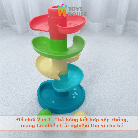 Tháp xếp chồng thả bóng cho bé ToysHouse HE0291