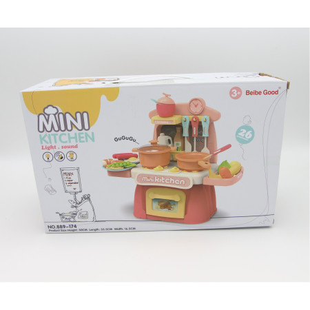 Đồ chơi nhà bếp có đèn nhạc, 26 chi tiết Toyshouse 889-173, 889-174 