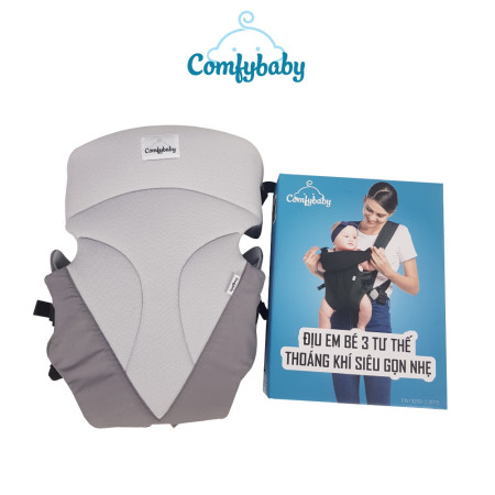 Địu em bé 3 tư thế thoáng khí siêu gọn nhẹ Comfy Baby- BK010