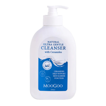 Sữa Tắm 2 Trong 1 Siêu Dịu Nhẹ Dành Cho Da Nhạy Cảm Và Chồng Mụn Lưng - International Natural Ultra Gentle Cleanser With Ceramides 500ml