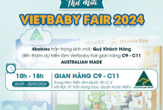 Thư mời tham gia triển làm Vietbaby Fair 2024 tại gian hàng 4BABIES