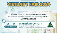 Thư mời tham gia triển làm Vietbaby Fair 2024 tại gian hàng 4BABIES