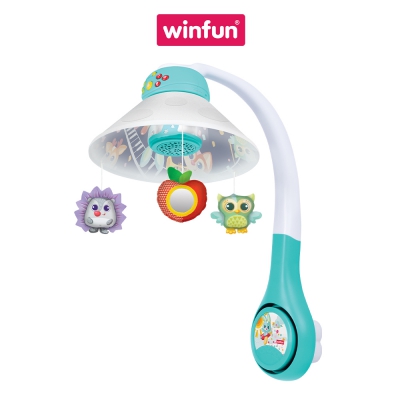 Treo nôi - đèn ngủ - máy chiếu trăng sao xoay tự động cho bé Winfun 720005-NL