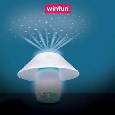 Treo nôi - đèn ngủ - máy chiếu trăng sao xoay tự động cho bé Winfun 720005-NL
