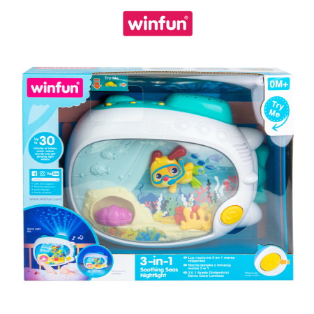 Đèn ngủ 3 trong 1 trao thói quen ngủ cho bé Winfun 720000-NL