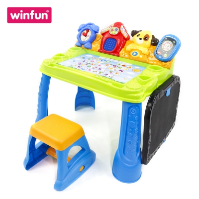 Bộ bàn ghế hỗ trợ học tập và vui chơi cho bé, nhiều hiệu ứng và bài học hấp dẫn Winfun 1207 