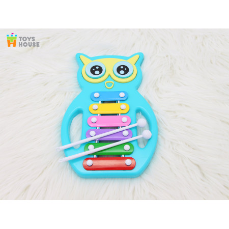 Đàn gõ Xylophone hình cú mèo đáng yêu Toys House màu vàng 0820-TH-FF-0101-Y