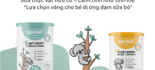 Sprout Organic thương hiệu sữa công thức 100% thực vật hữu cơ đến từ Úc