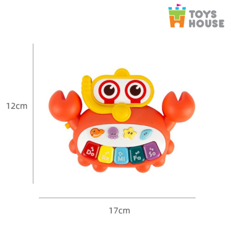 Đàn nhạc điện tử cho bé hình con cua nhiều màu sắc Toyshouse HE0535