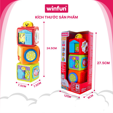 Hộp thú cưng xếp chồng Winfun 0613