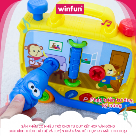 Đồ chơi dụng cụ cơ khí hình xe tải - bé tập làm kỹ sư - Winfun 0795-01 - Phiên bản nói tiếng anh