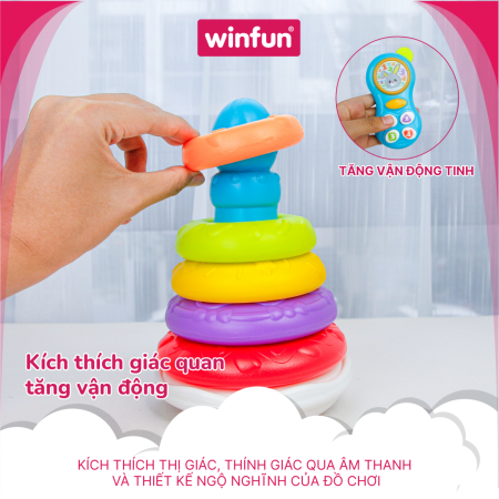 Set quà tặng đồ chơi sơ sinh cho bé - Thả khối, tập bò, gặm nướu, điện thoại cầm tay Winfun 3035-NL